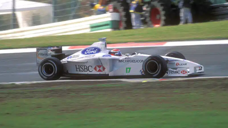 Johnny Herbert in 1999 Stewart Ford F1 car