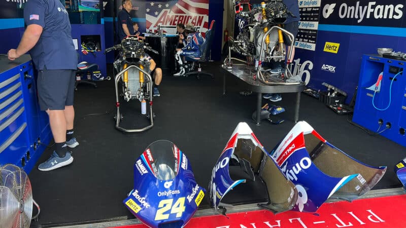 Kalex Moto2 bikes of Joe Roberts and Marco Ramirez