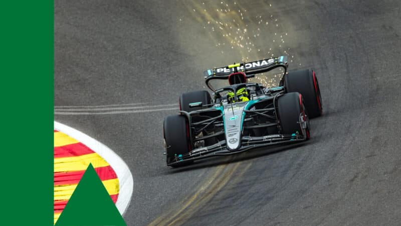 Lewis Hamilton Mercedes 2024 Belgian GP Spa Francorchamps