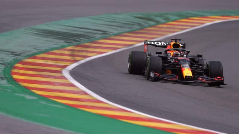 Max Verstappen Red Bull 2021 Belgian GP Spa-Francorchamps