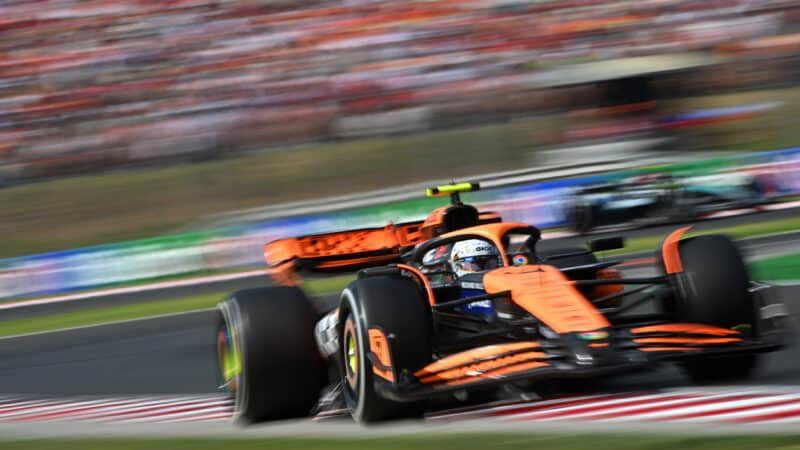 McLaren of Lando Norris in 2024 F1 Hungarian Grand Prix