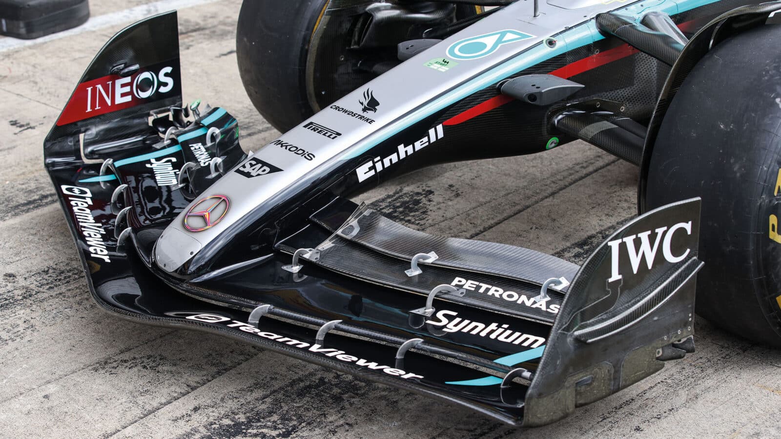 Monaco, Mercedes’ new front wing