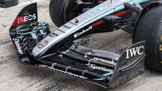 Mercedes is flying with new F1 front wing