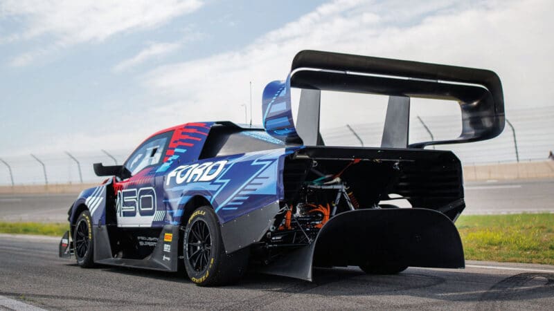 Romain Dumas in Ford F-150 Lightning SuperTruck EV