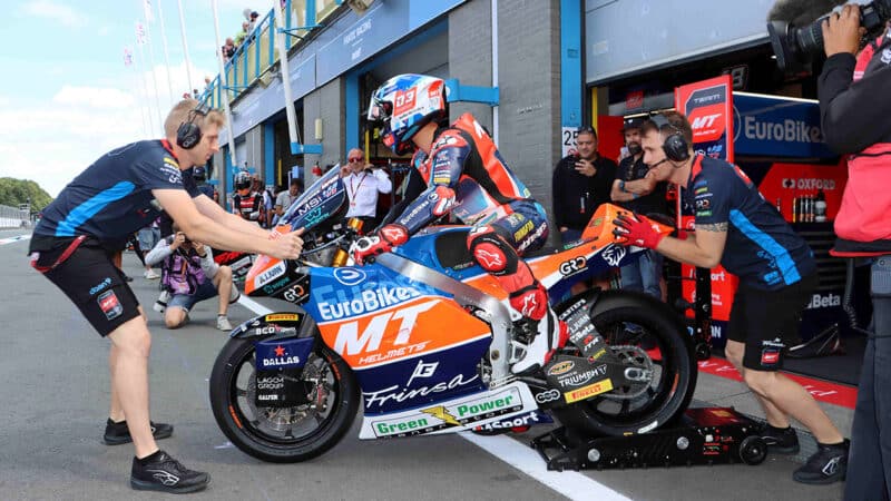 Sergio Garcia on Moto2 bike at Assen