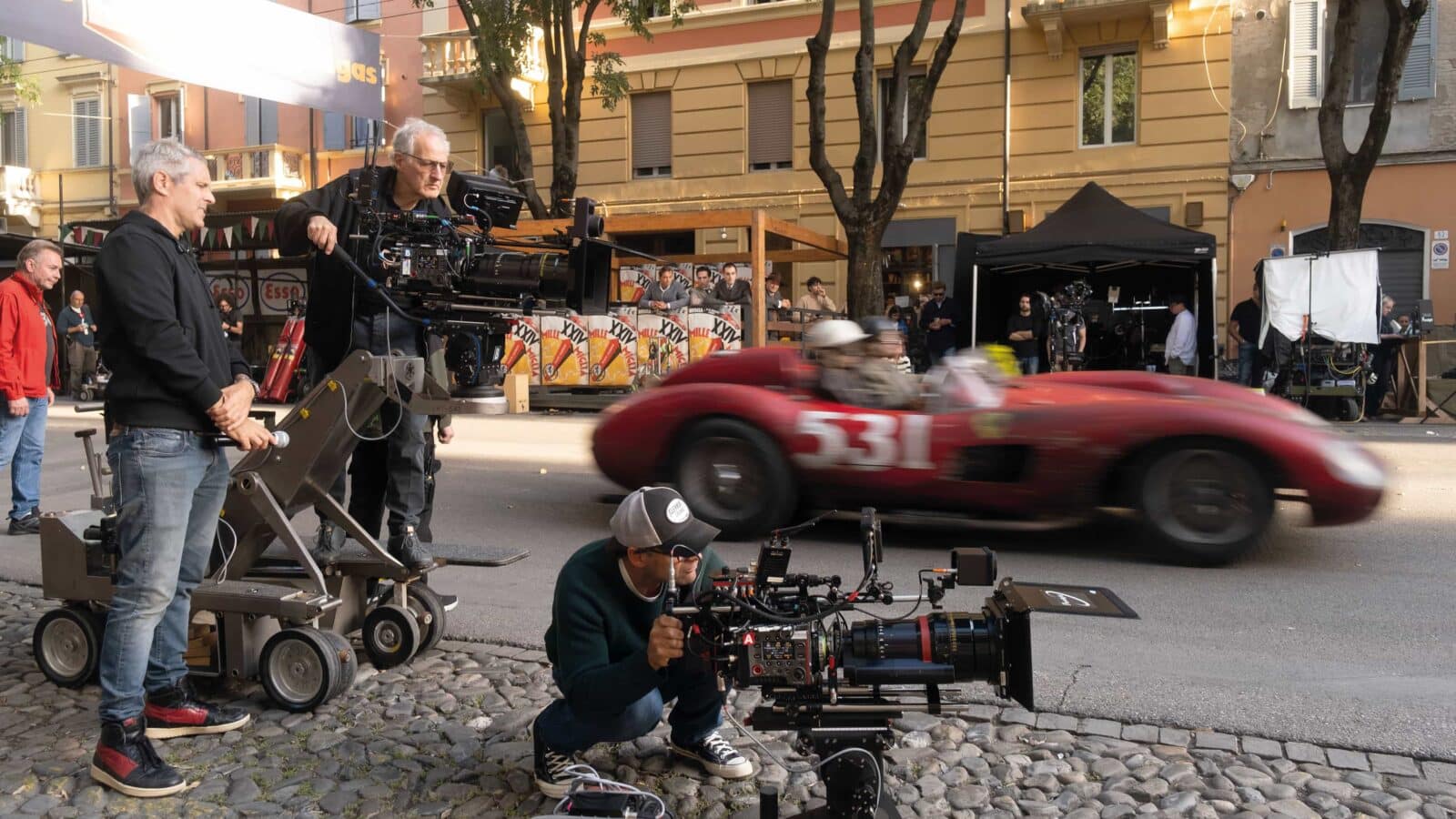 Sisti-Ferrari-on-Set