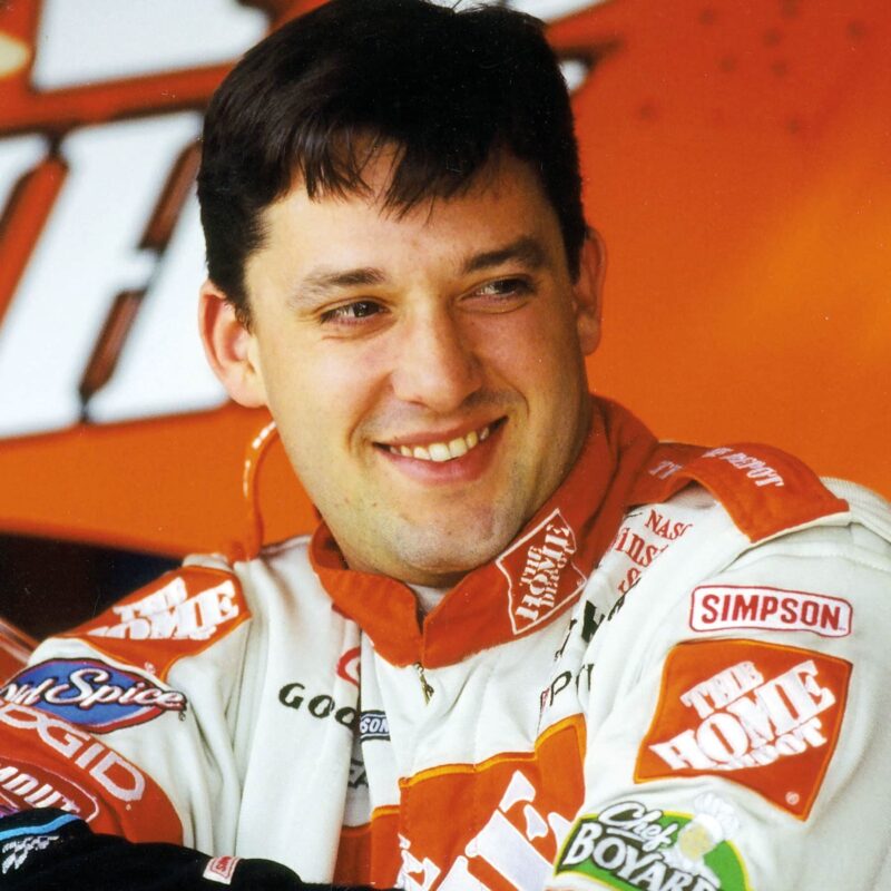 Tony Stewart smiling