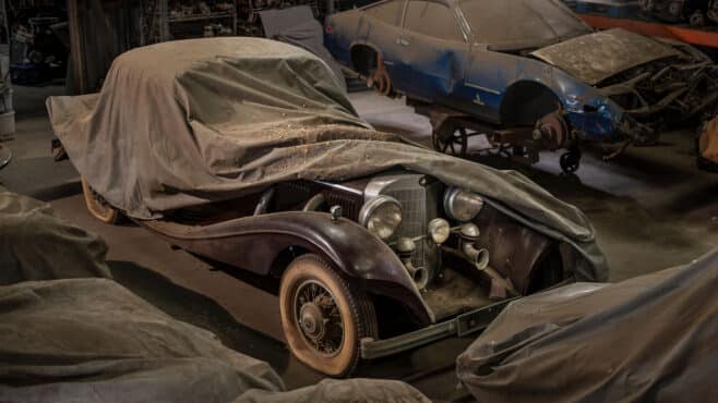 Discovered in a junkyard: ultra-rare cars worth millions, caked in dust and rust