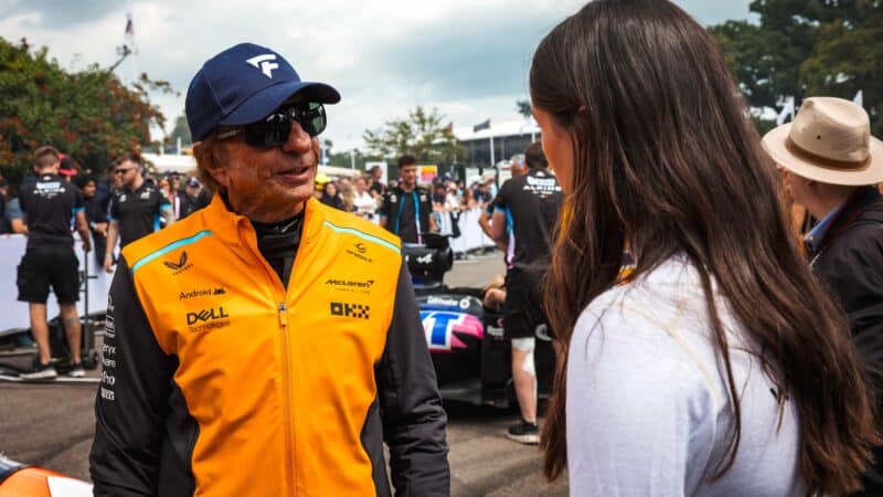 Fittipaldi in team colours at Goodwood