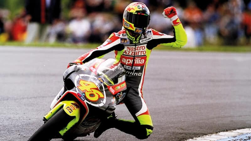 Impressing the Brits at Donington Park midway through the 1999 season taking a fourth of nine wins.