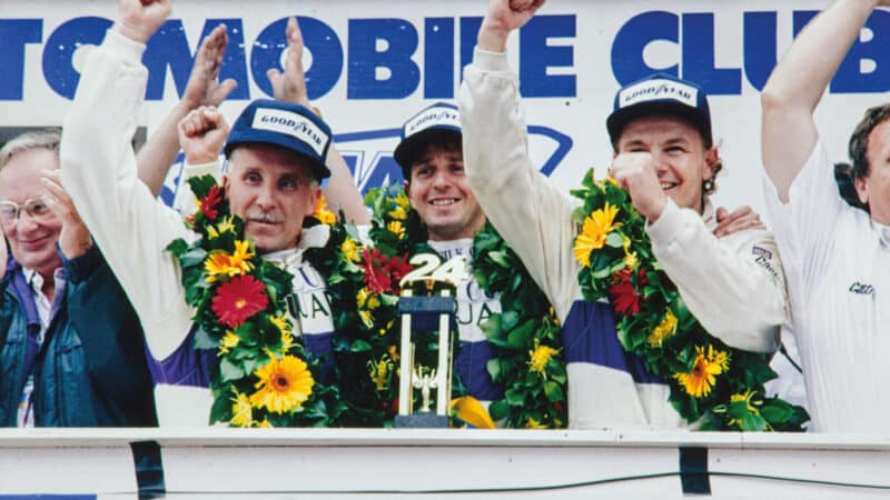 from left: Price Cobb, Martin Brundle and John Nielsen