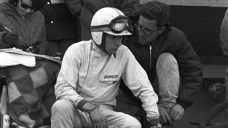 with John Surtees at Le Mans, 1964