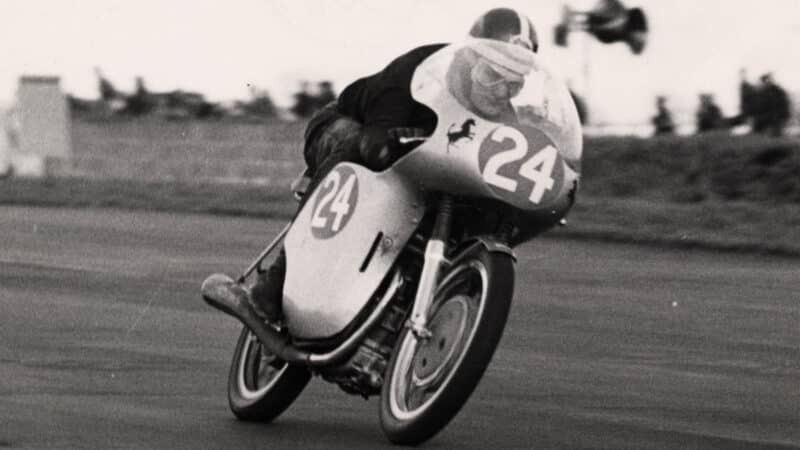 Hailwood on a factory Ducati 125 1960