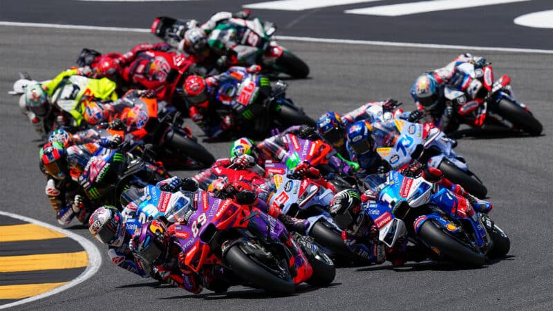 Martin, Bastianini and Bagnaia at the 2024 Italian MotoGP