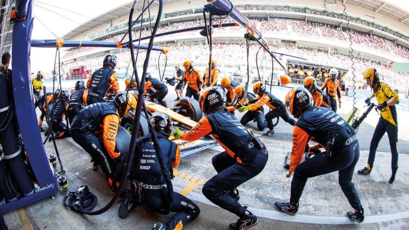 McLaren pistop Teamwork