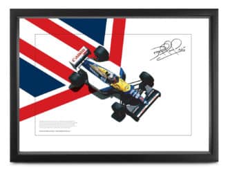 Product image for Nigel Mansell signed Williams lithograph