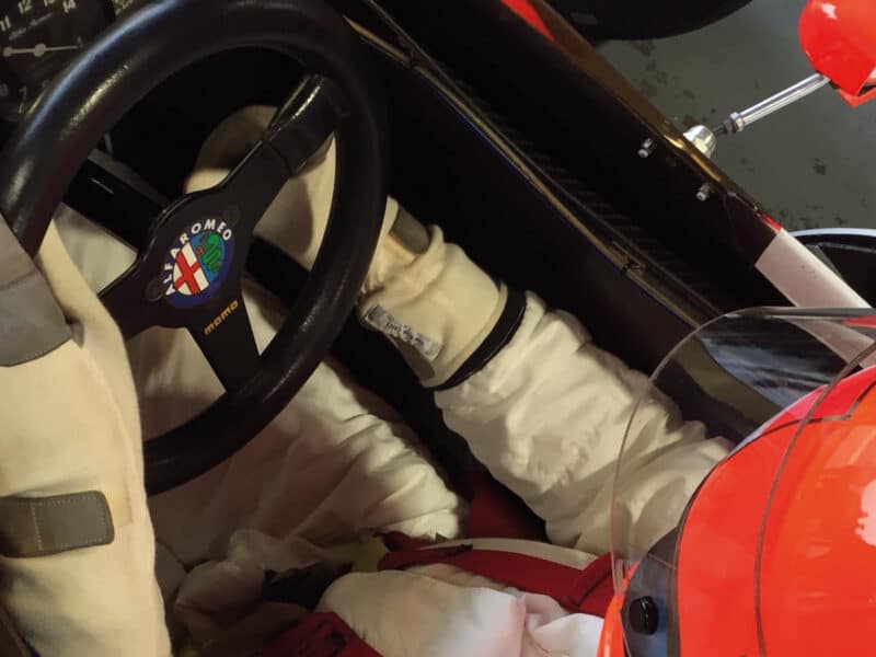 Giacomelli saddles up for his first runs in the refreshed car at Varano