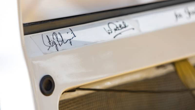 Stig Blomqvist squiggle on Audi door sill