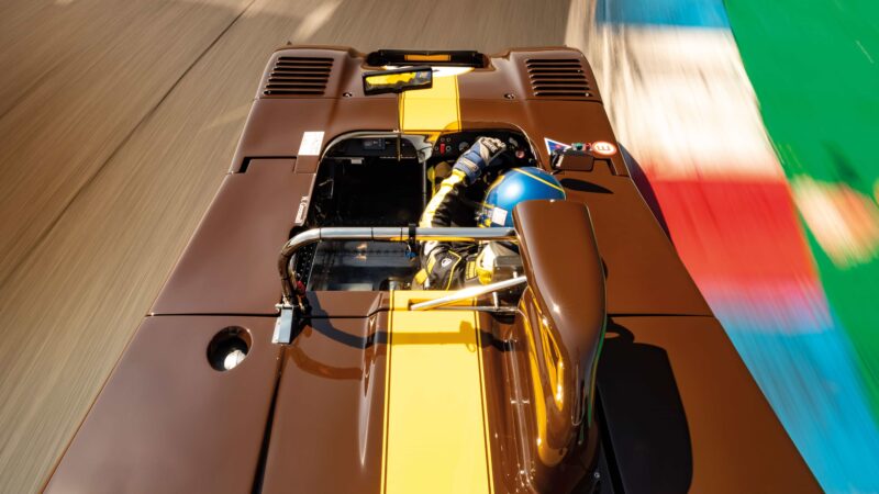 1974 chevron B26 on track rear