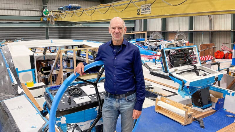 Adrian Newey with Oyster Yacht