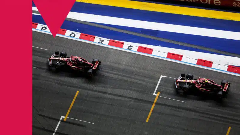 Charles Leclerc Carlos Sainz Ferrari 2024 Singapore GP