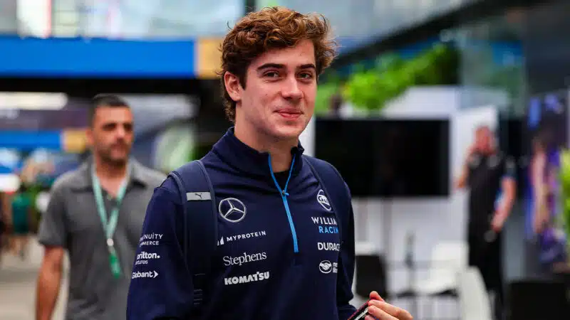 Franco Colapinto in F1 paddock for 2024 Brazilian GP