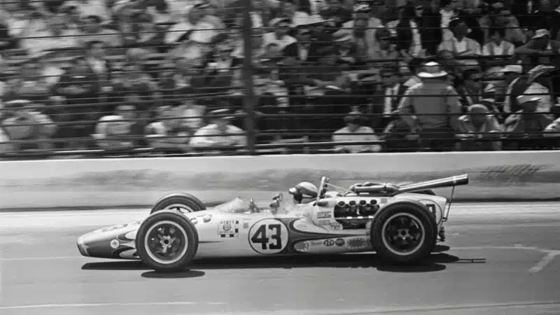 Red and white livery is that seen at the 1966 Indy