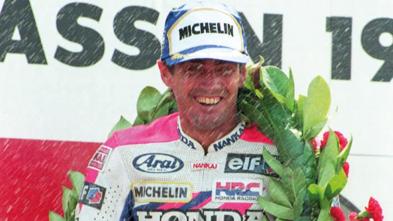 MotoGP dad Mick won five consecutive MotoGP championships in the ’90s