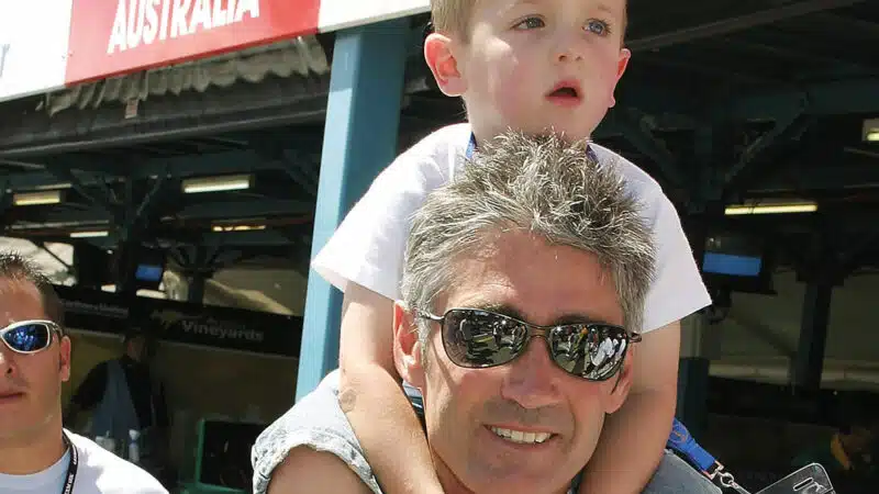 father and son enjoying Champ Cars, Surfers Paradise, 2005