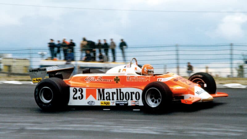 favoured ‘son’ Giacomelli set pole at ’80 US GP