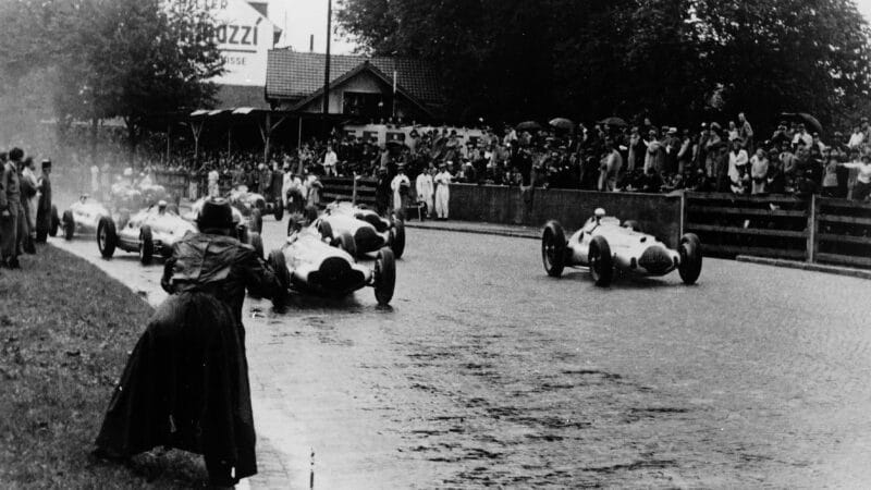 1938 Swiss GP at Bern. Dick Seaman and Caracciola