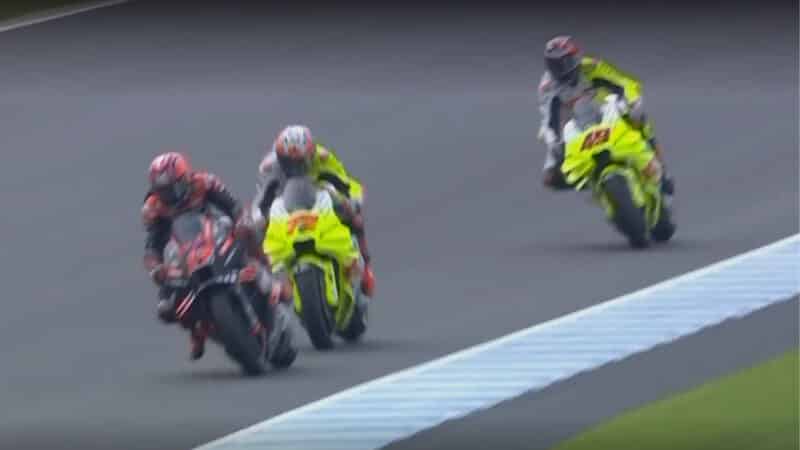 3 Maverick Vinales Marco Bezzecchi MotoGP Australian GP Phillip Island crash 1