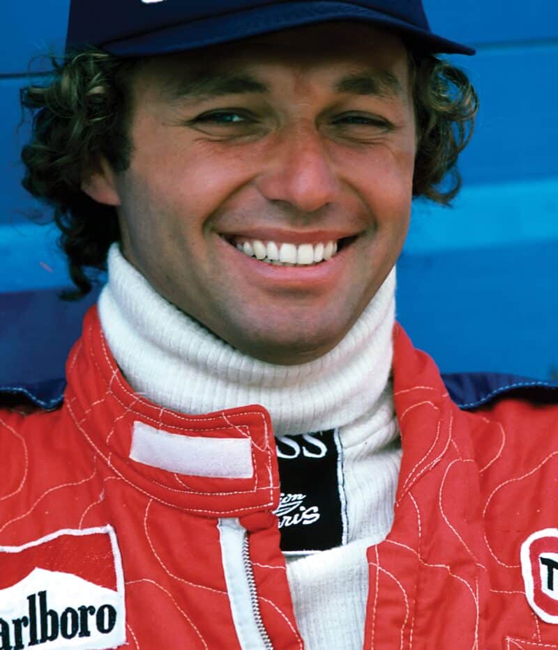 A smile at Interlagos in 1976 F1 Jochen Mass