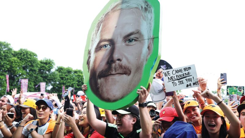 Bottas fans at the 2024 Singapore GP