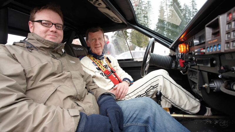 Damien Smith sits with Walter Rohrl