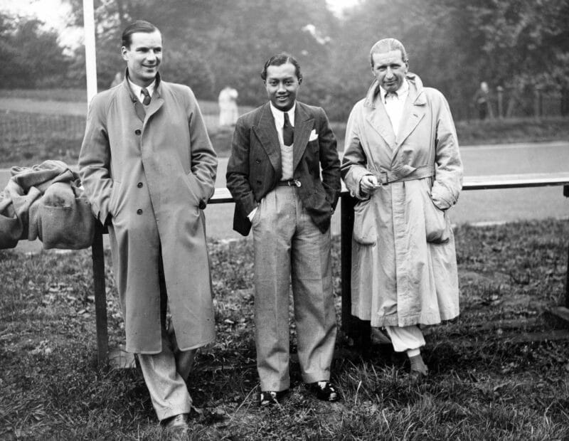 Dick Seaman Prince Bira and Count Trossi at Crystal Palace, 1937