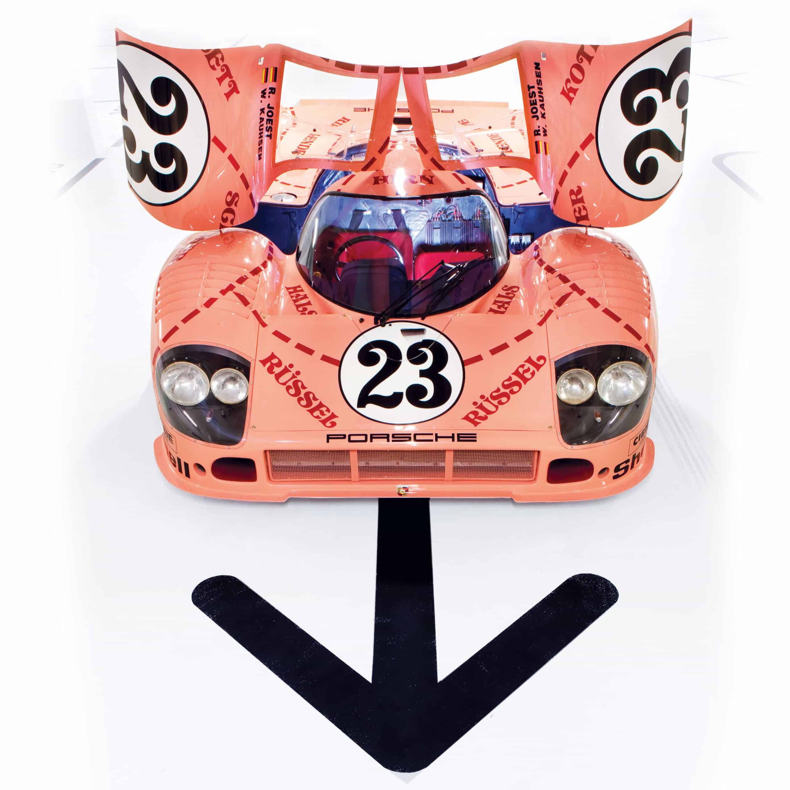 Pink Porsche 917 doors