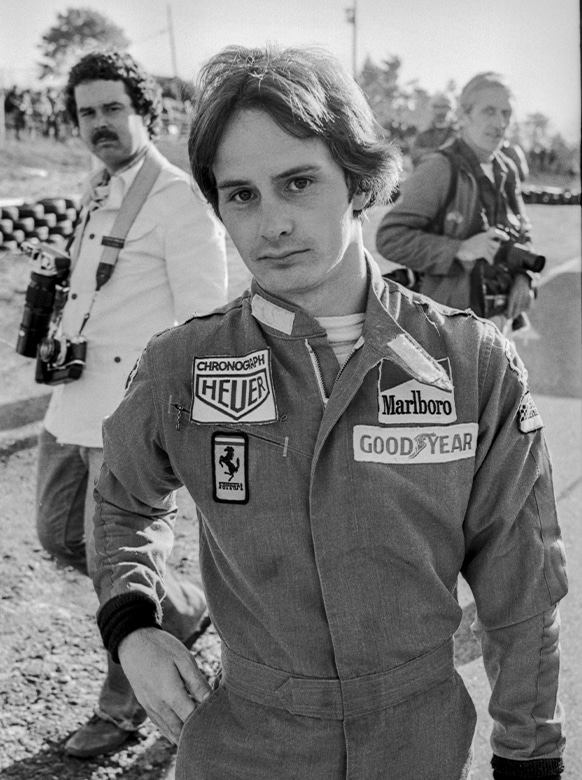 Gilles Villeneuve at Mosport for the 1977 F1 Canadian Grand Prix