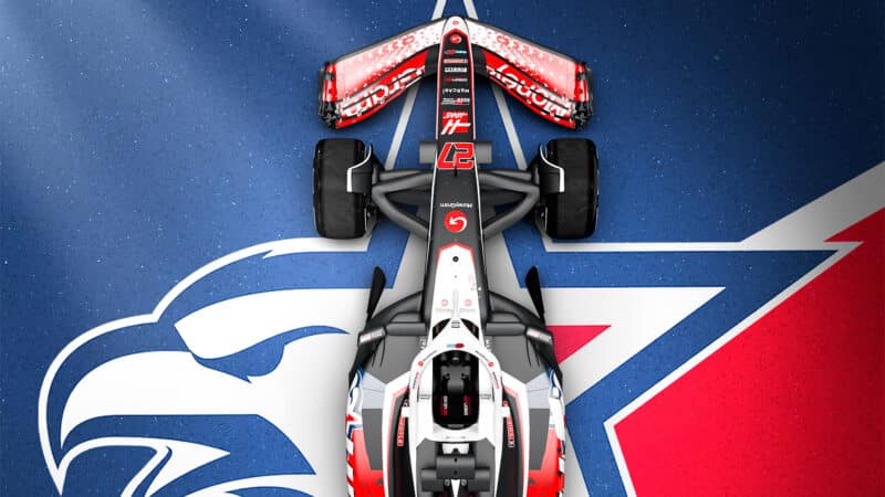 Haas 2024 US Grand Prix livery