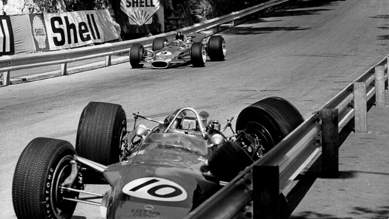 Jackie Oliver Lotus 1968 Monaco Grand Prix