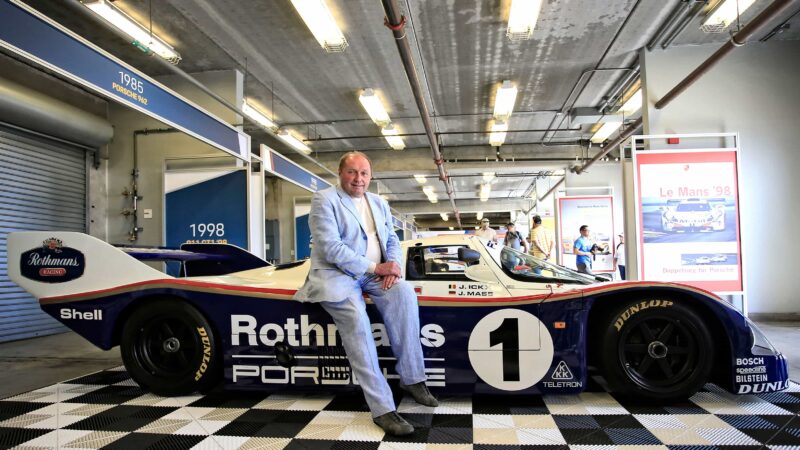 Jochen Man with Group C Porsche