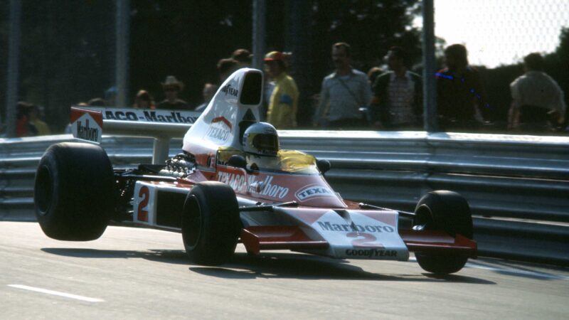 Jochen Mass McLaren 1975 M23-Ford Montjuich Park