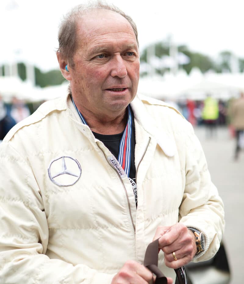 Jochen Mass at Goodwood Festival of Speed in 2017