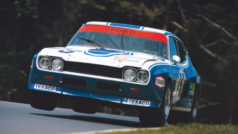 Jochen Mass with Ford in hillclimbs