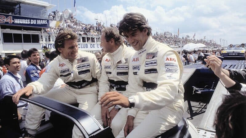 Le Mans 1989, Stanley Dickens, Jochen Mass and Manuel Reuter