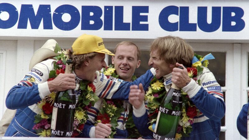 Le Mans podium in 1987