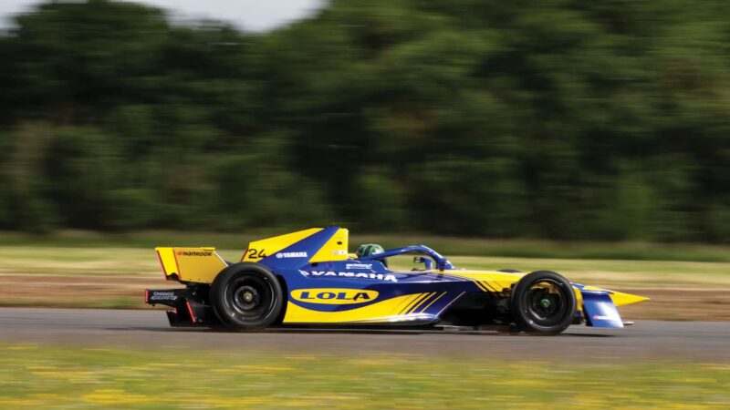 Lola with Yamaha Formula E on track