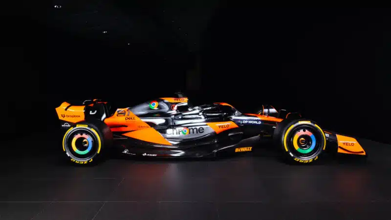 McLaren chrome livery for 2024 US Grand Prix