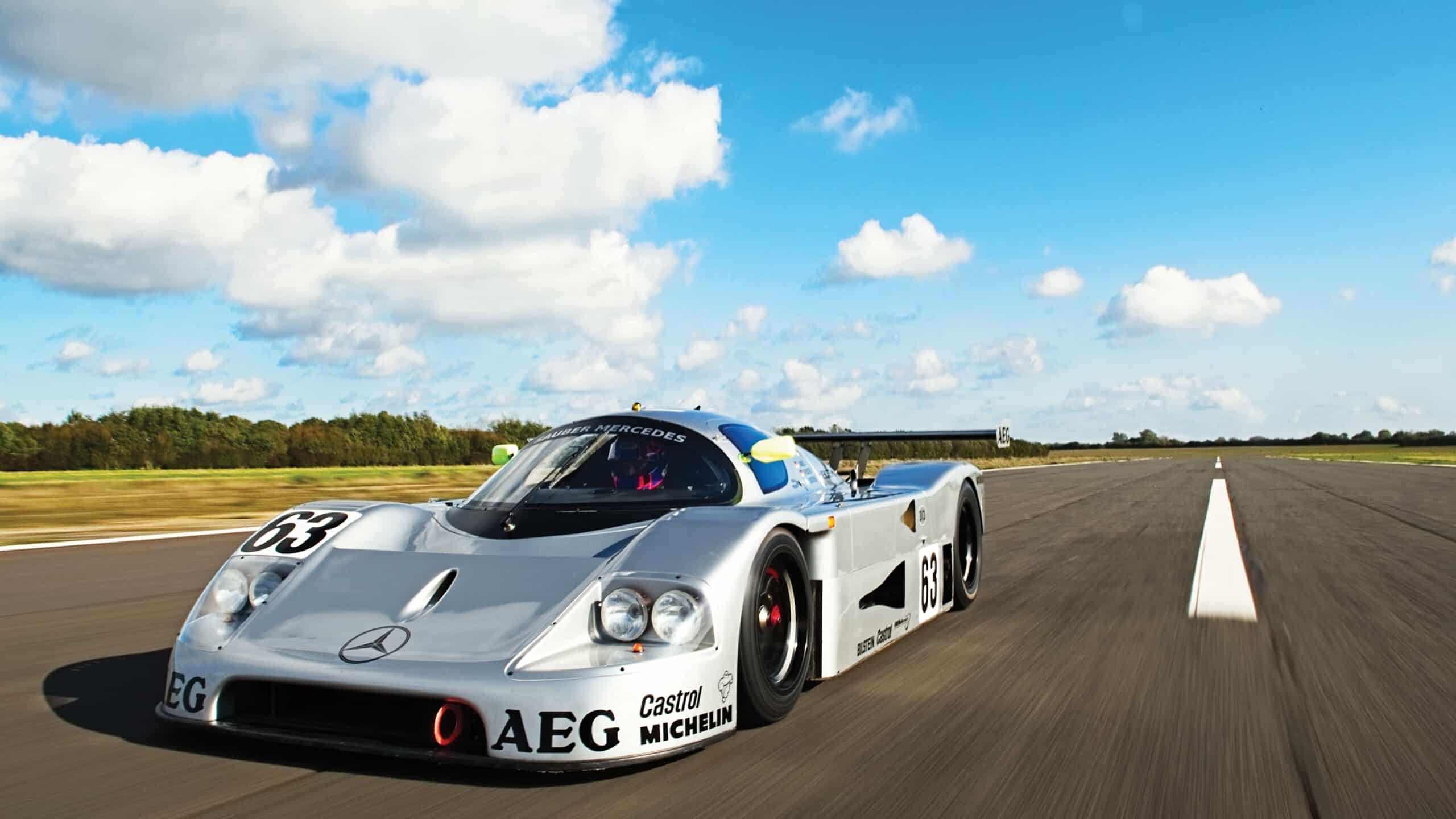 Mercedes Sauber C9 on test track