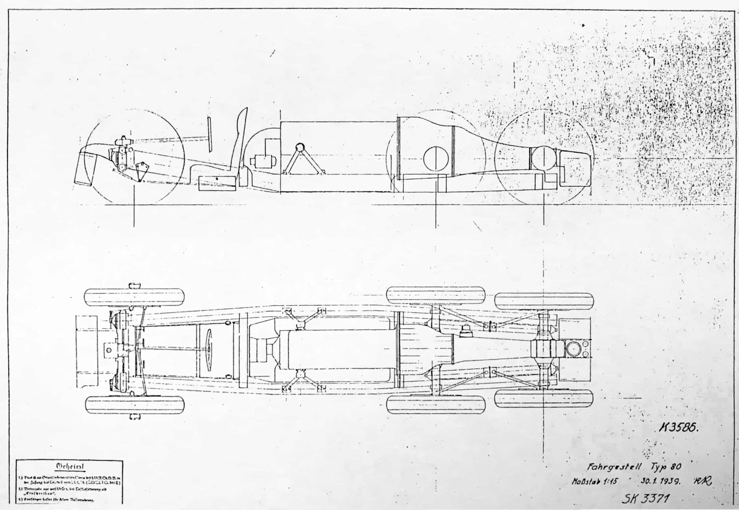 Mercedes T 80 drawings